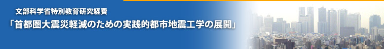 「首都圏大震災軽減のための実践的都市地震工学の展開」